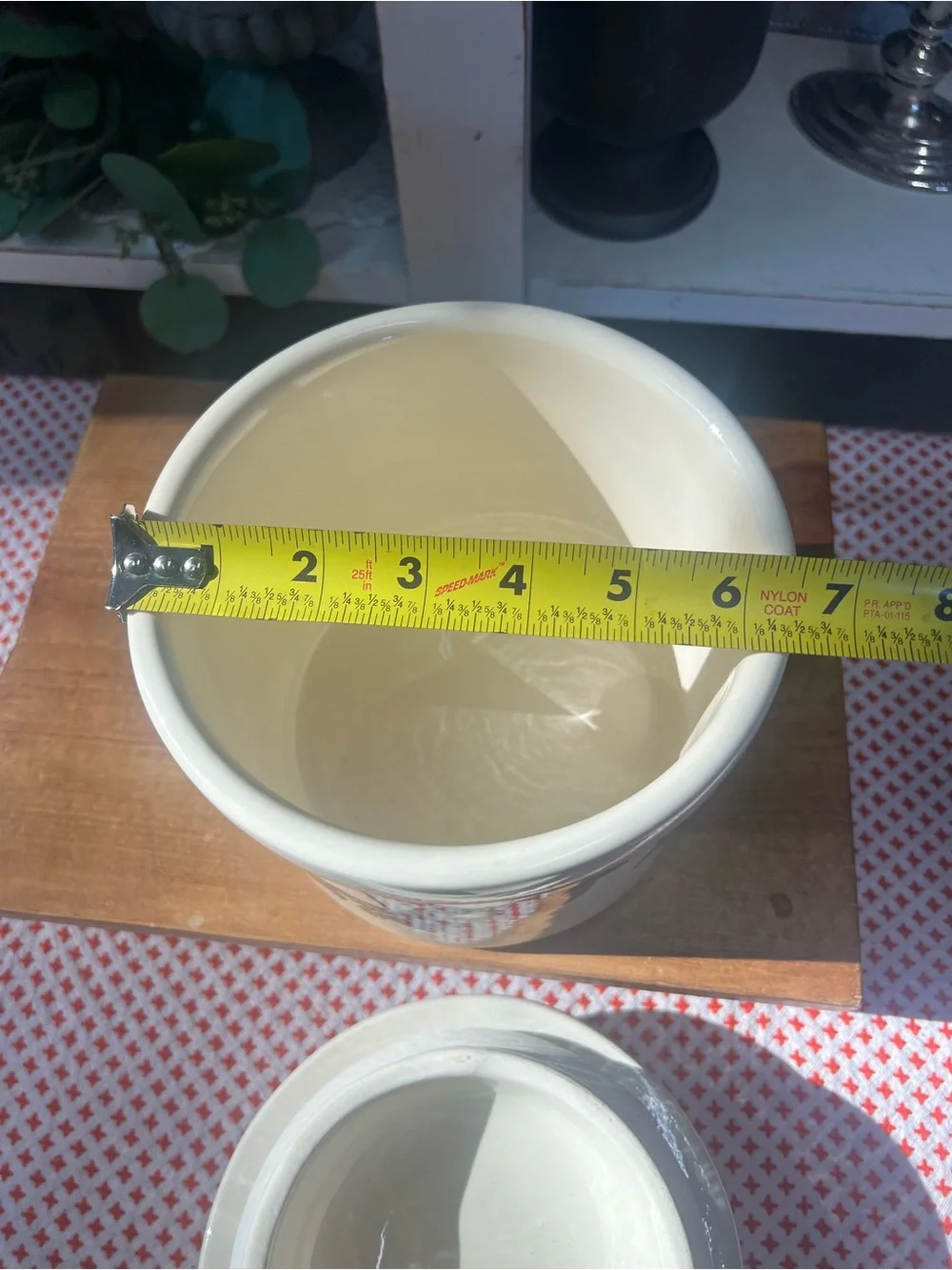 Apple canister crock shop Santa Ana ca storage decor grandma core